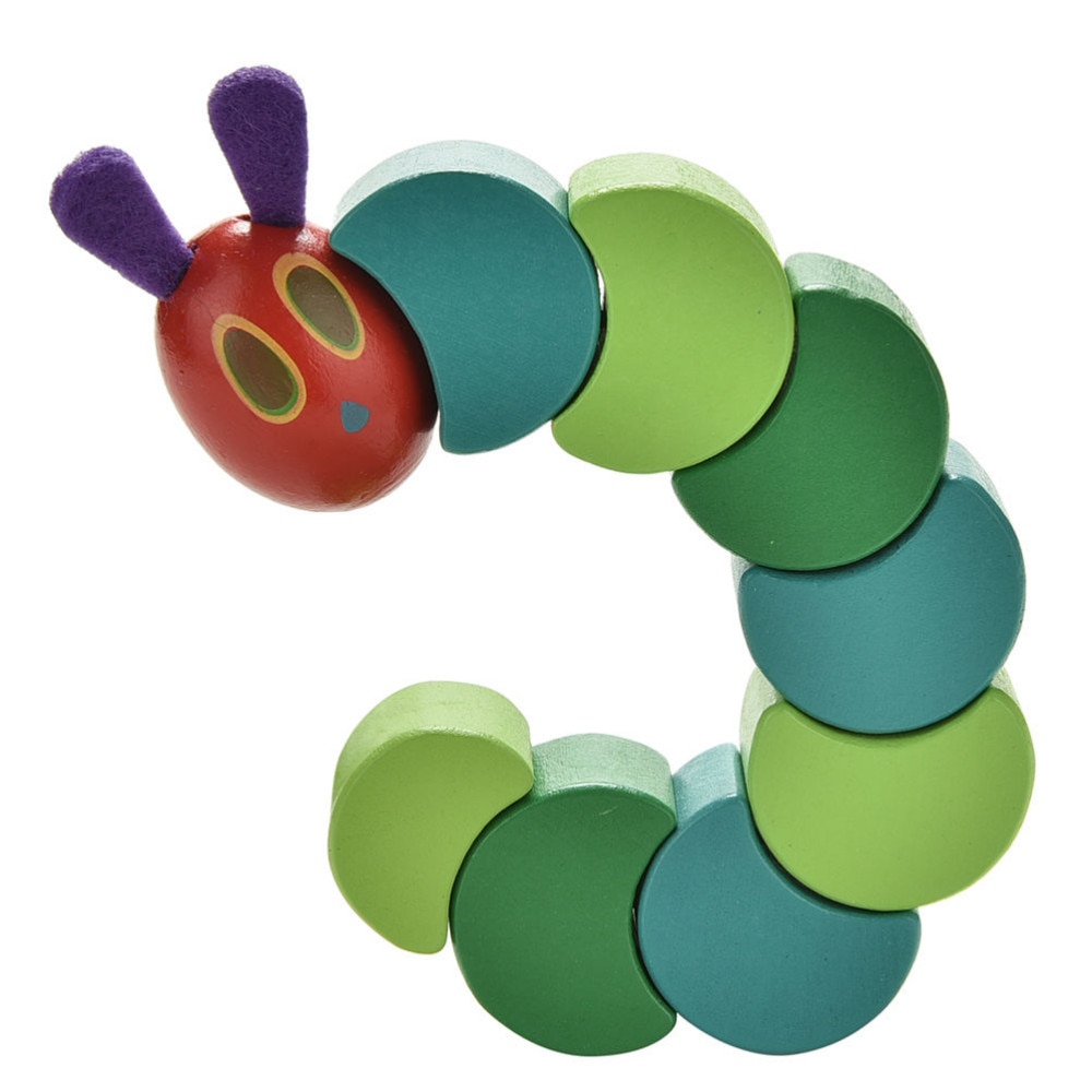 Creative gift Children Toys Cute Insects Twist the Very Hungry Caterpillars Wooden Blocks Baby Fingers Flexible Blocks